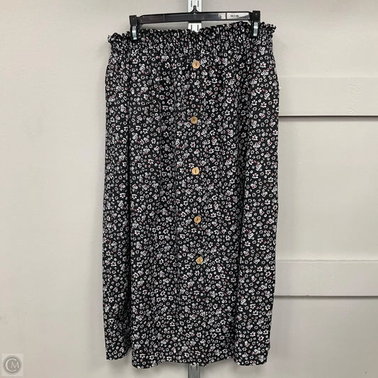 Skirt Midi By Shein In Black, Size: S