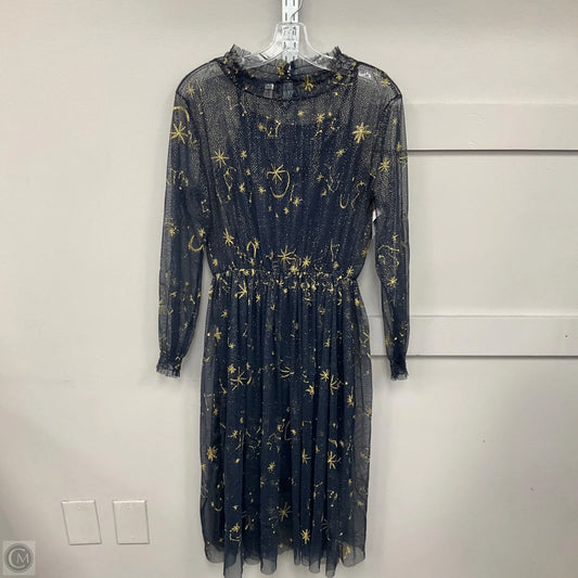 Dress Party Midi By Clothes Mentor In Navy, Size: M