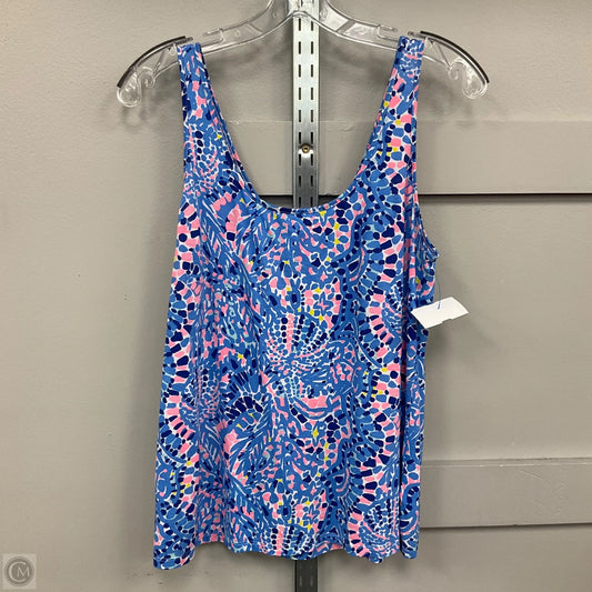 Top Sleeveless Designer By Lilly Pulitzer In Blue, Size: M