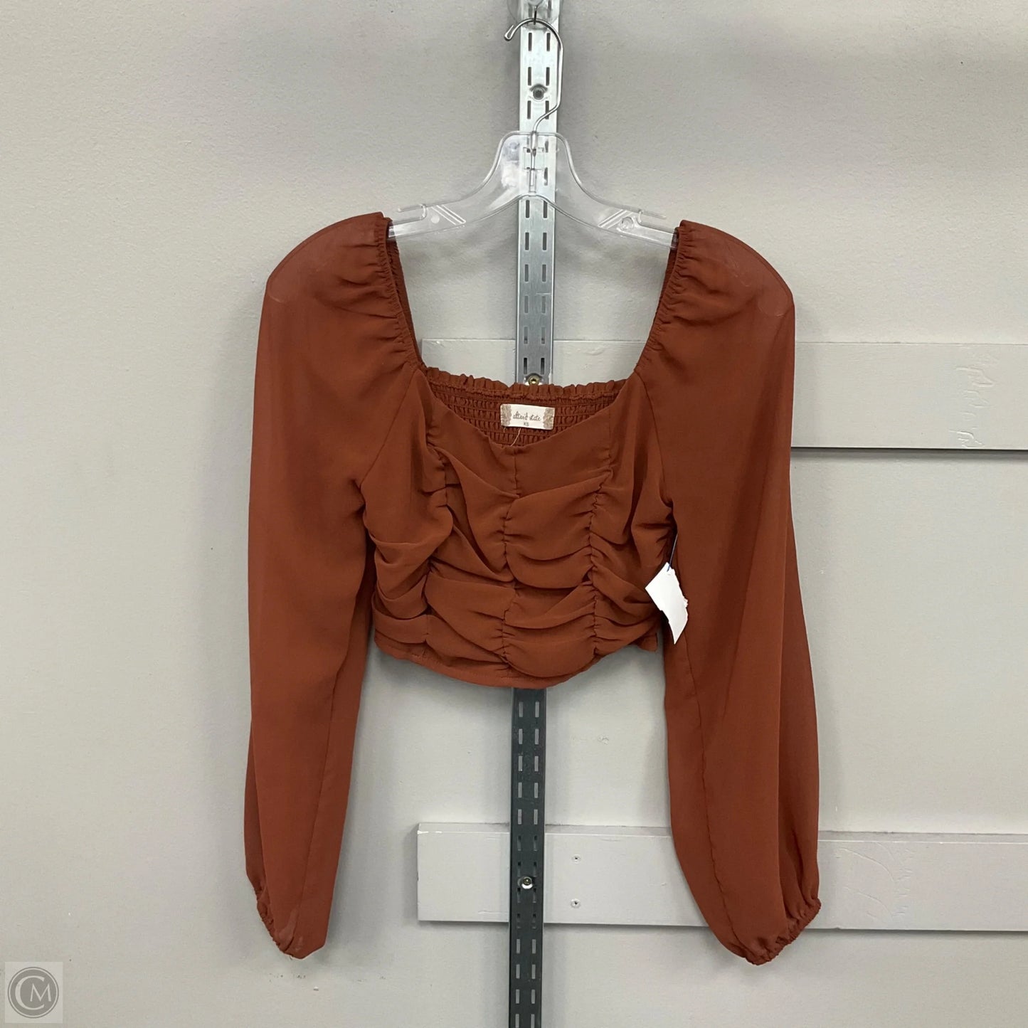 Top Long Sleeve By Altard State In Brown, Size: Xs