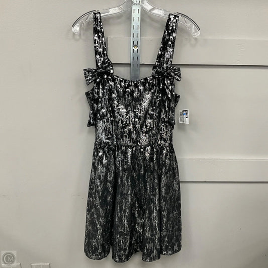 Dress Party Short By Cosmic Aura In Black & Silver, Size: L