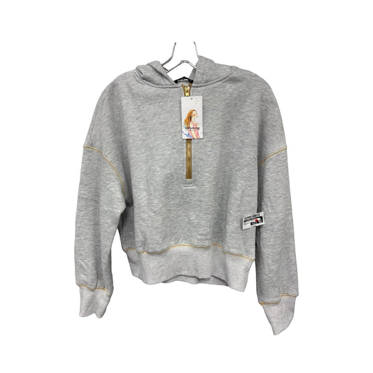 Sweatshirt Hoodie By Clothes Mentor In Grey, Size: S