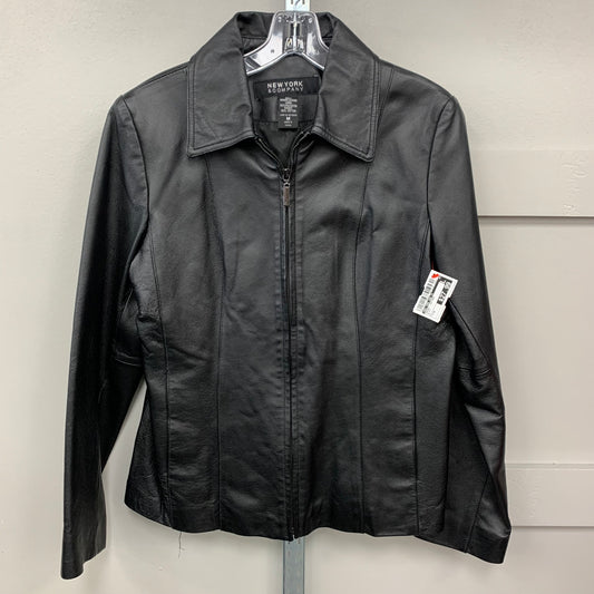 Jacket Leather By New York And Co In Black, Size: M