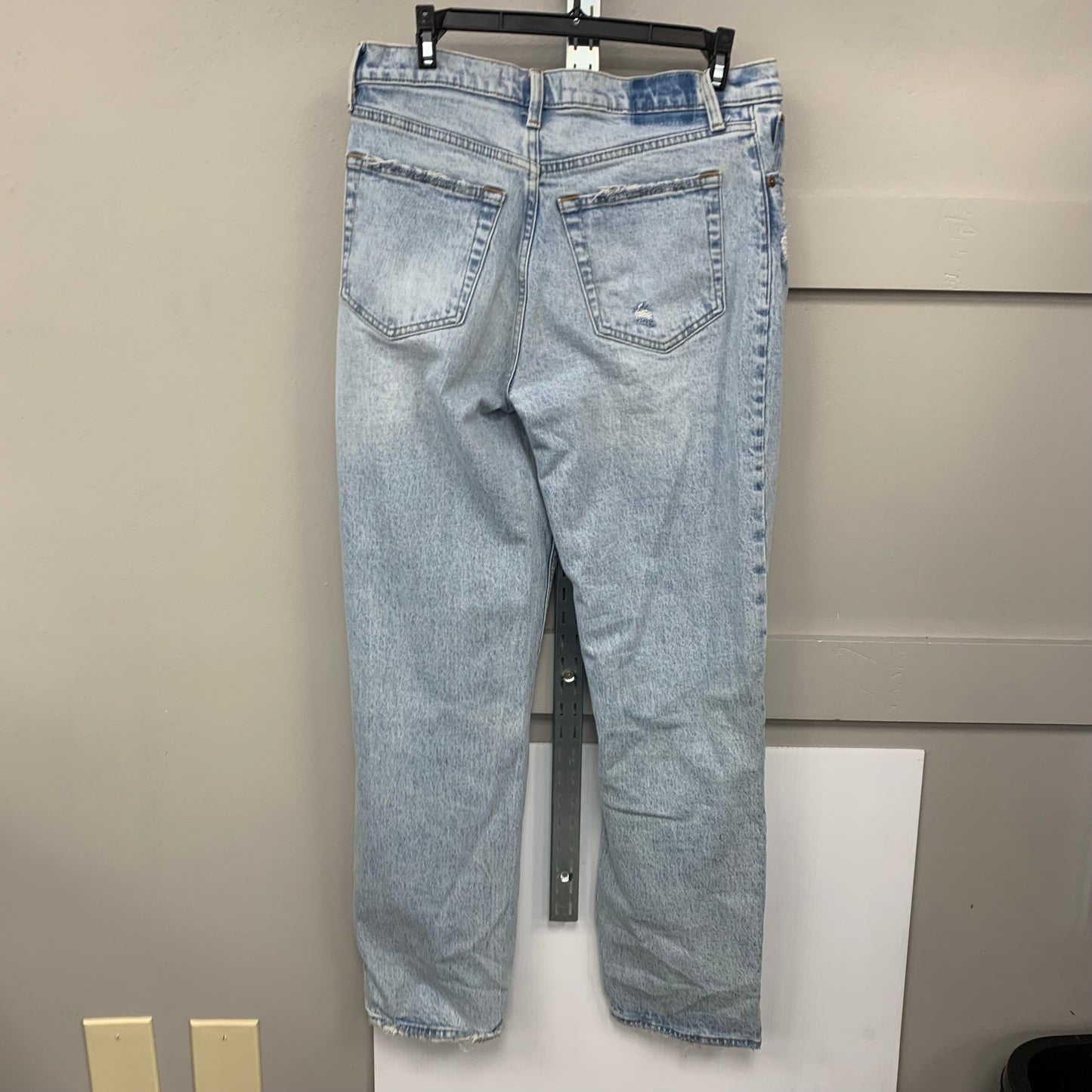 Jeans Straight By Abercrombie And Fitch In Blue Denim, Size: 4