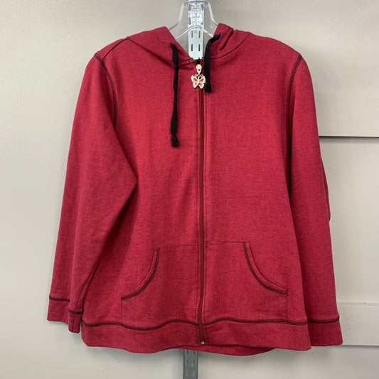 Athletic Jacket By Clothes Mentor In Red, Size: Xl