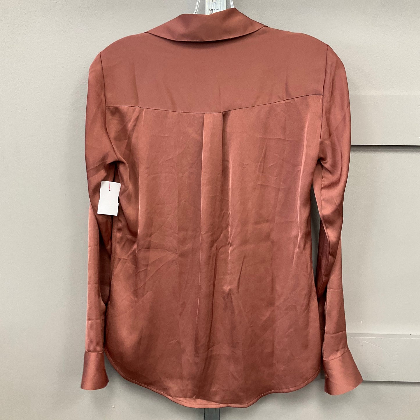 Top Long Sleeve By Express In Bronze, Size: Xs