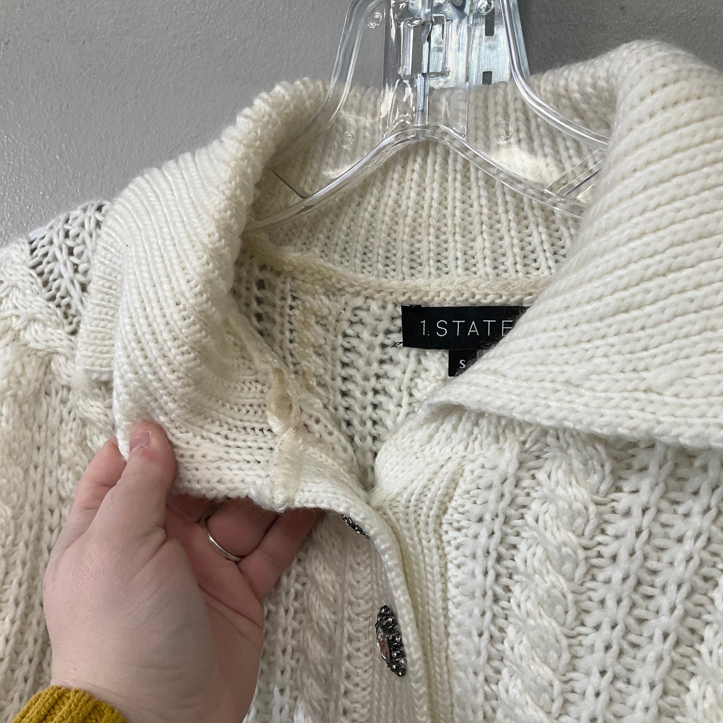 Sweater By 1.state In Cream, Size: S