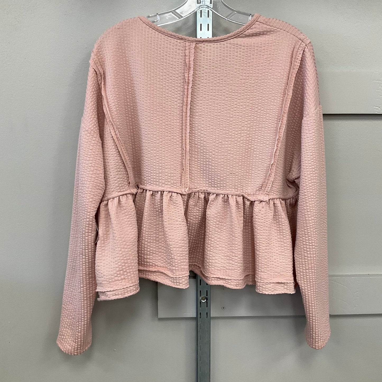 Top Long Sleeve By Altard State In Pink, Size: L