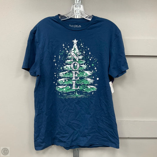 Top Short Sleeve By Clothes Mentor In Blue, Size: L