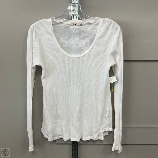 Top Long Sleeve By Ugg In Cream, Size: M