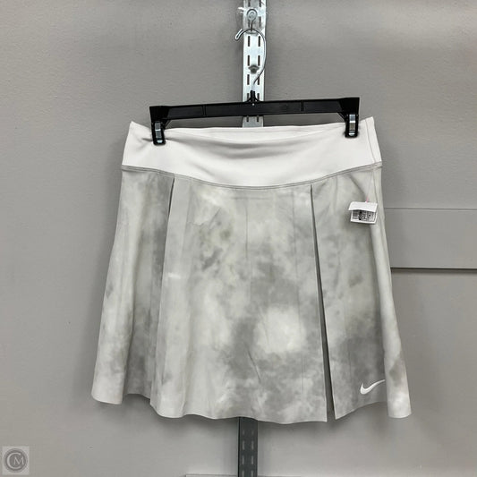 Athletic Skort By Nike Apparel In Green & White, Size: S
