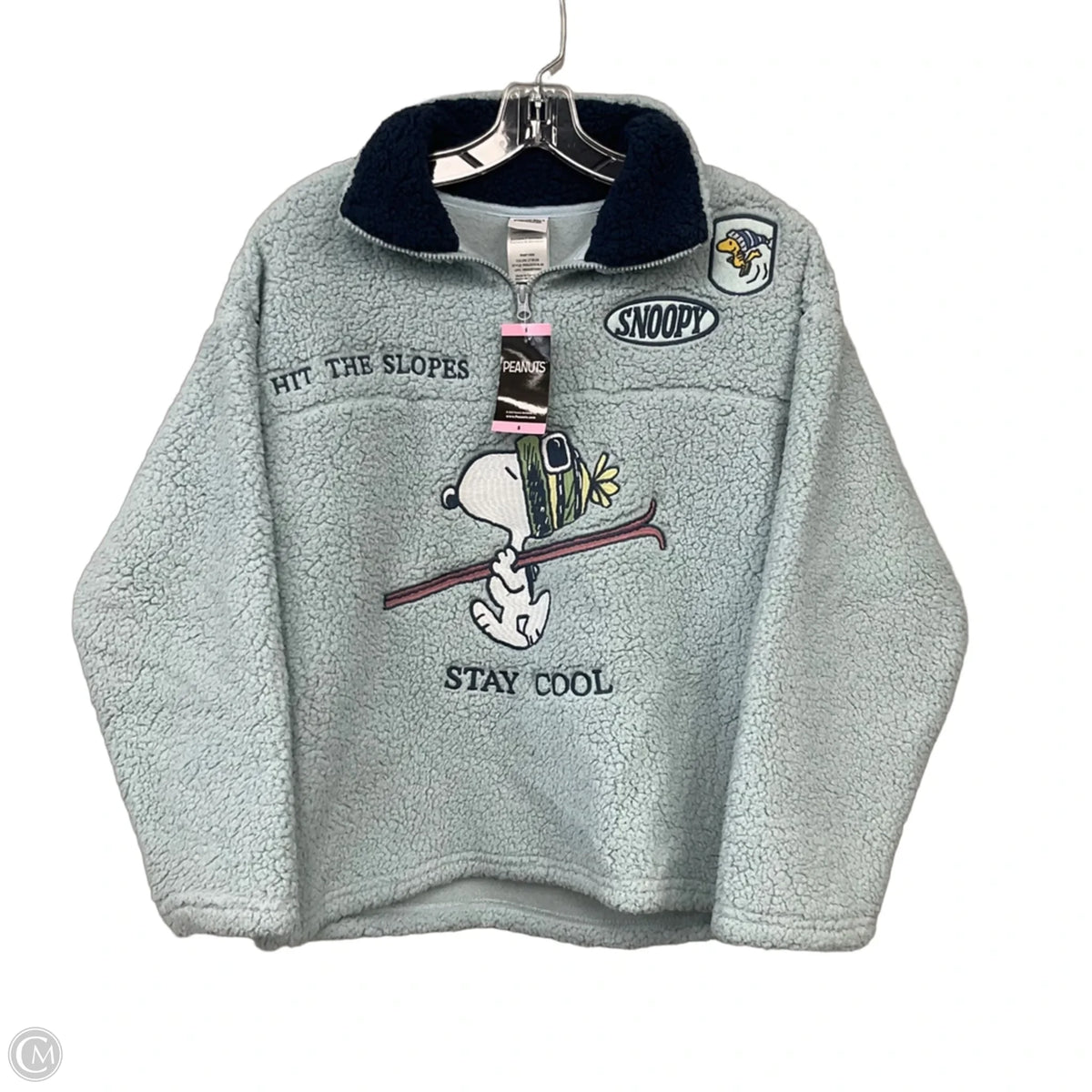 Sweatshirt Collar By Clothes Mentor In Blue, Size: S
