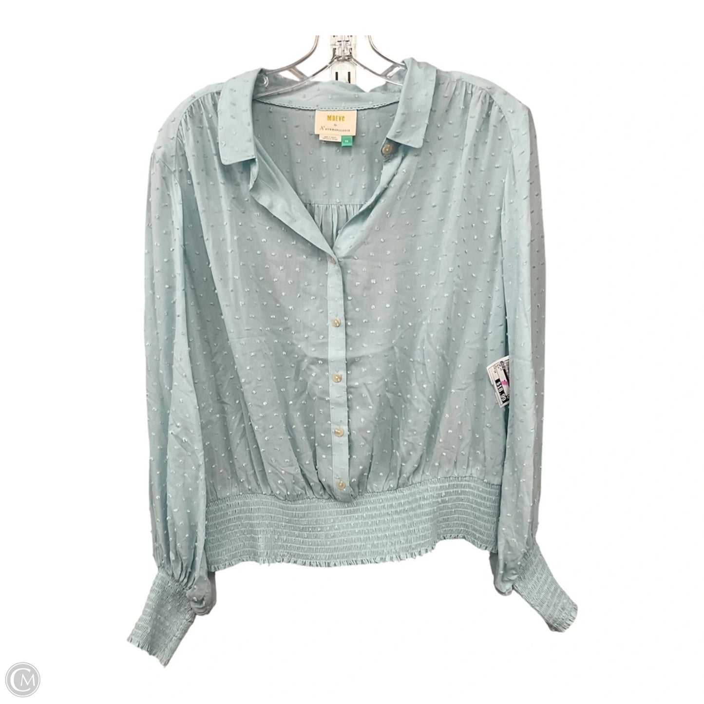 Top Long Sleeve By Maeve In Blue, Size: 1x