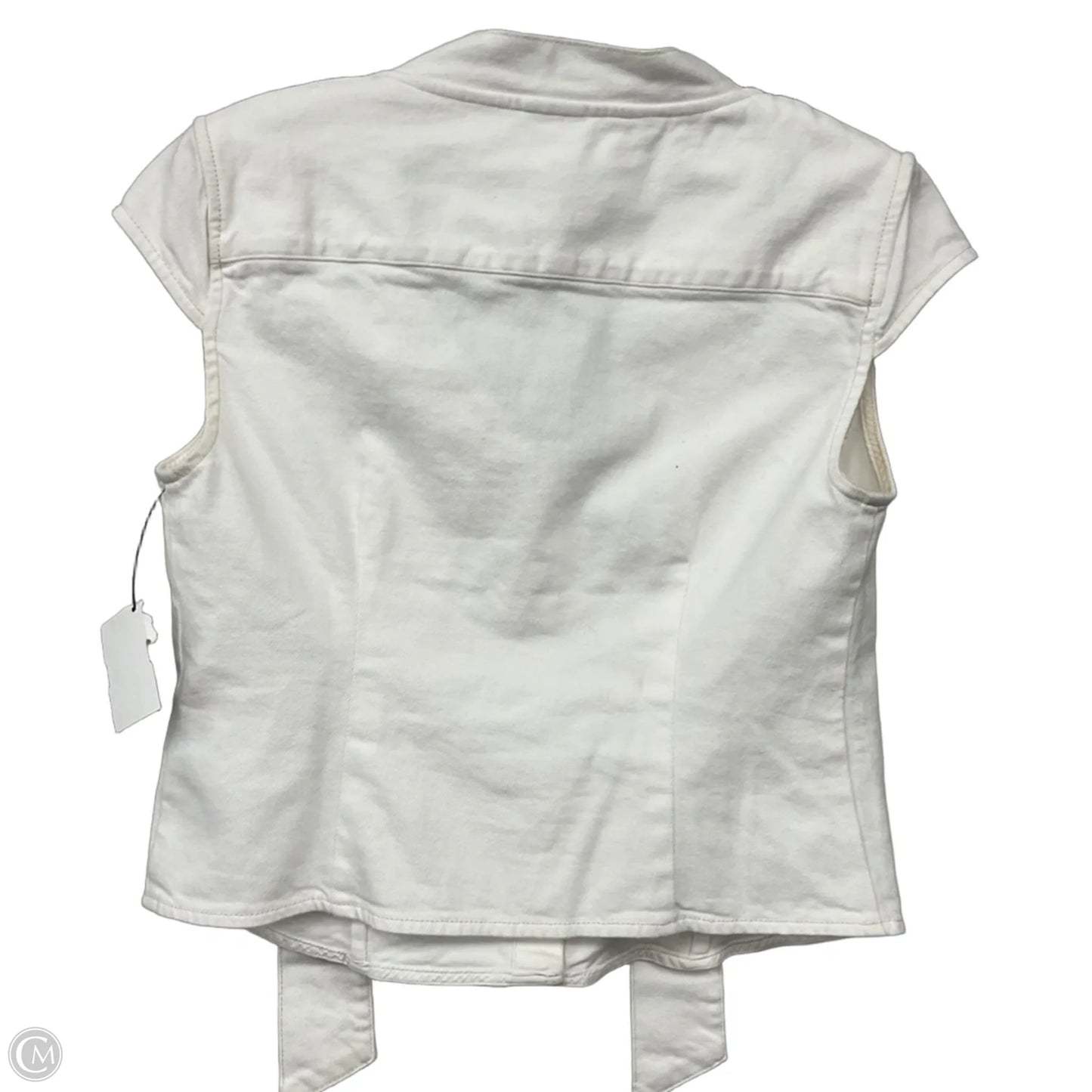 Top Sleeveless By Gap In White, Size: S