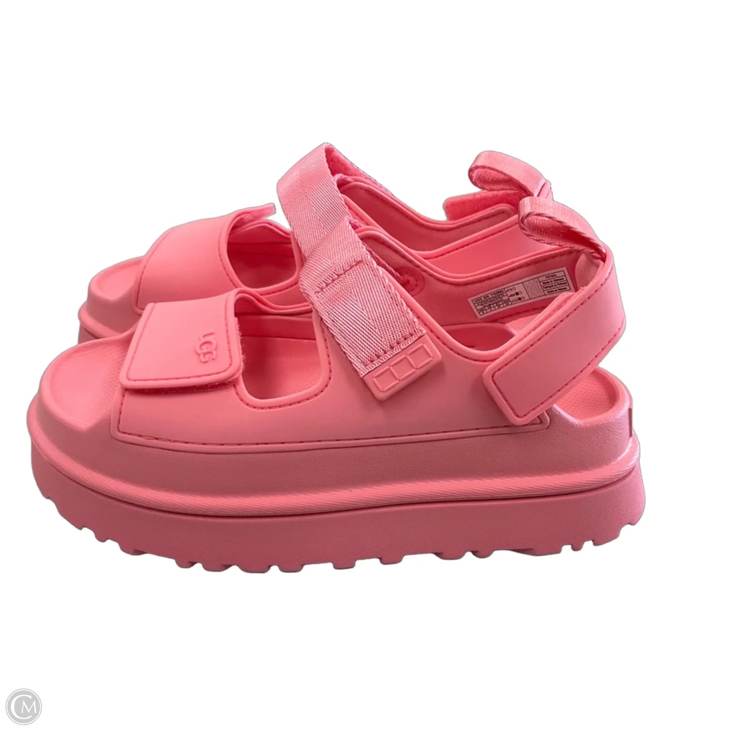 Sandals Designer By Ugg In Pink, Size: 6