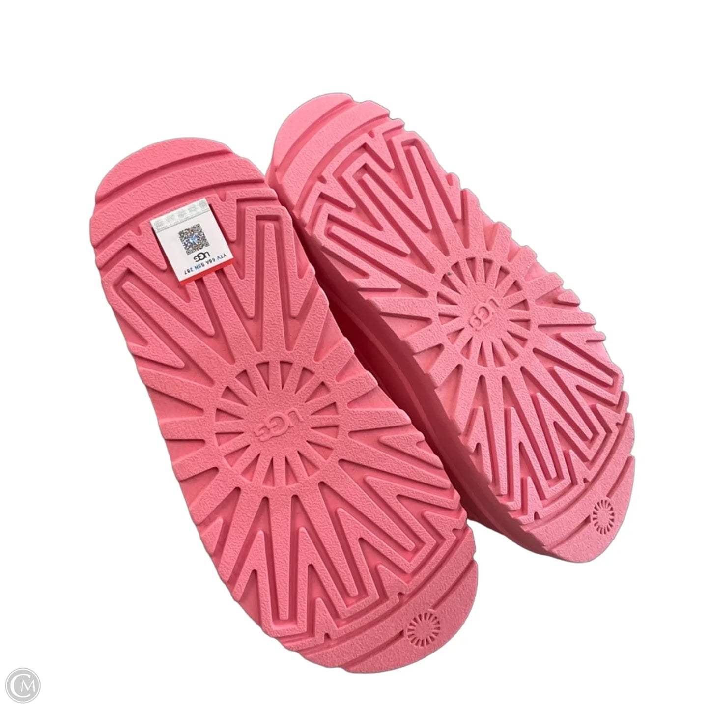 Sandals Designer By Ugg In Pink, Size: 6