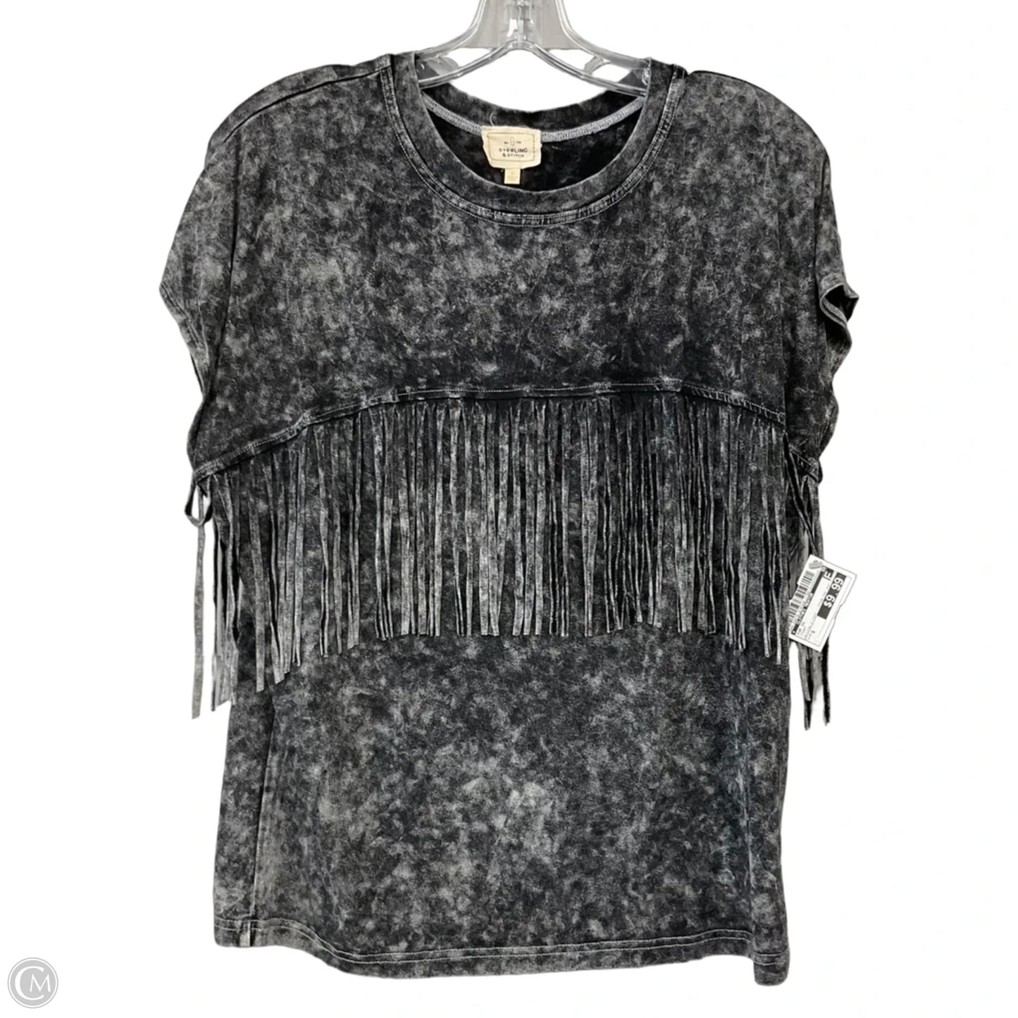 Top Short Sleeve By willow + root - STERLING AND STITCH In Charcoal, Size: S