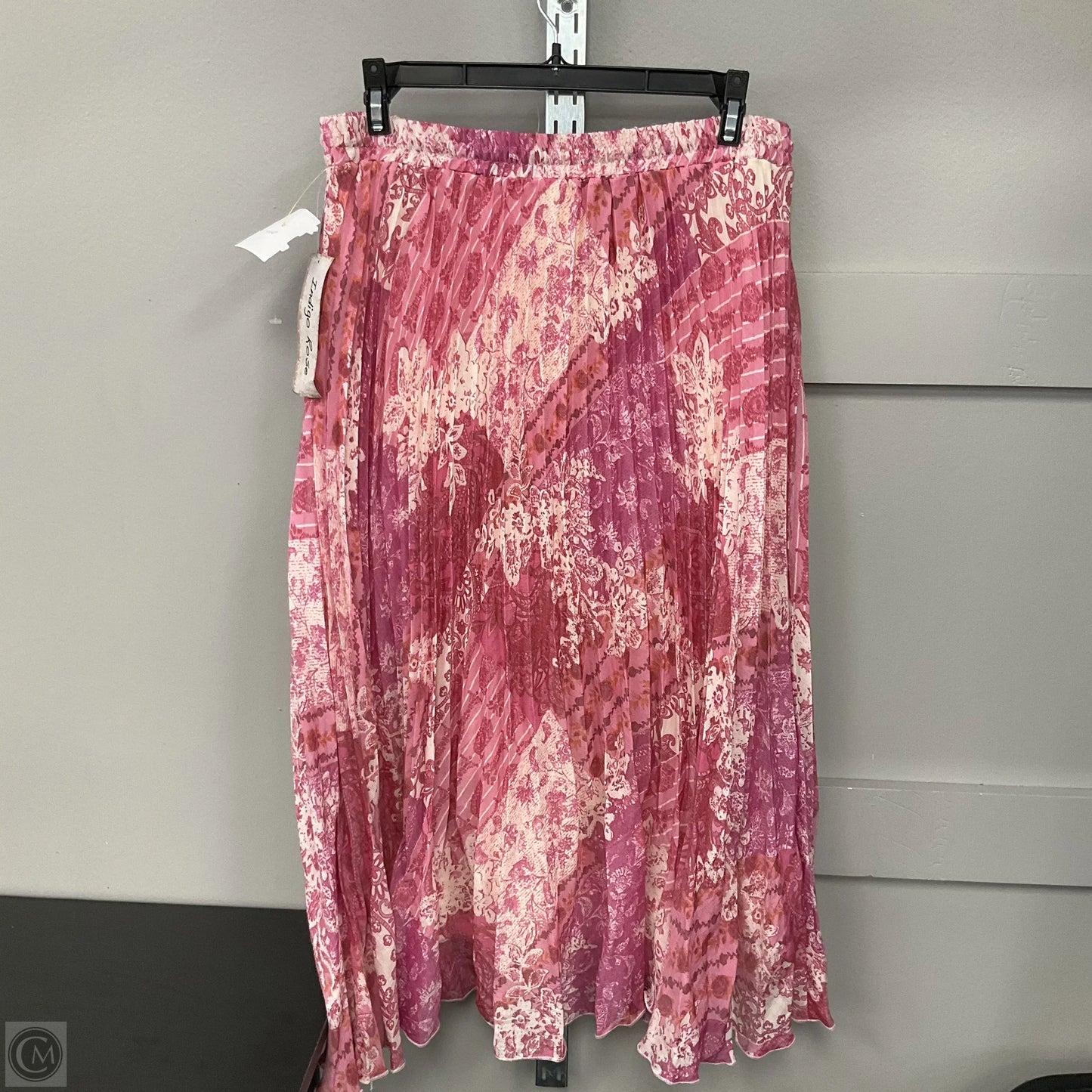 Skirt Midi By Clothes Mentor In Pink, Size: 1x