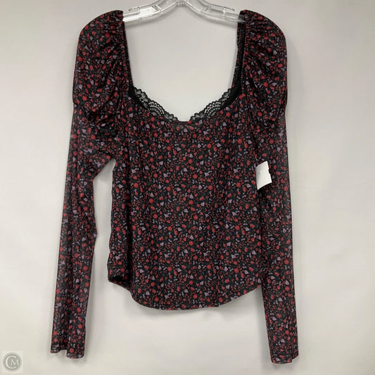 Top Long Sleeve By Maeve In Floral Print, Size: Xl