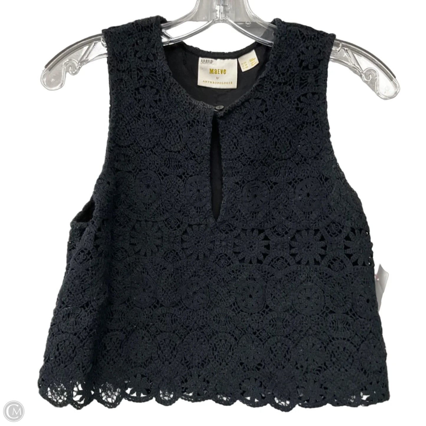 Top Sleeveless By Maeve In Black, Size: 8p
