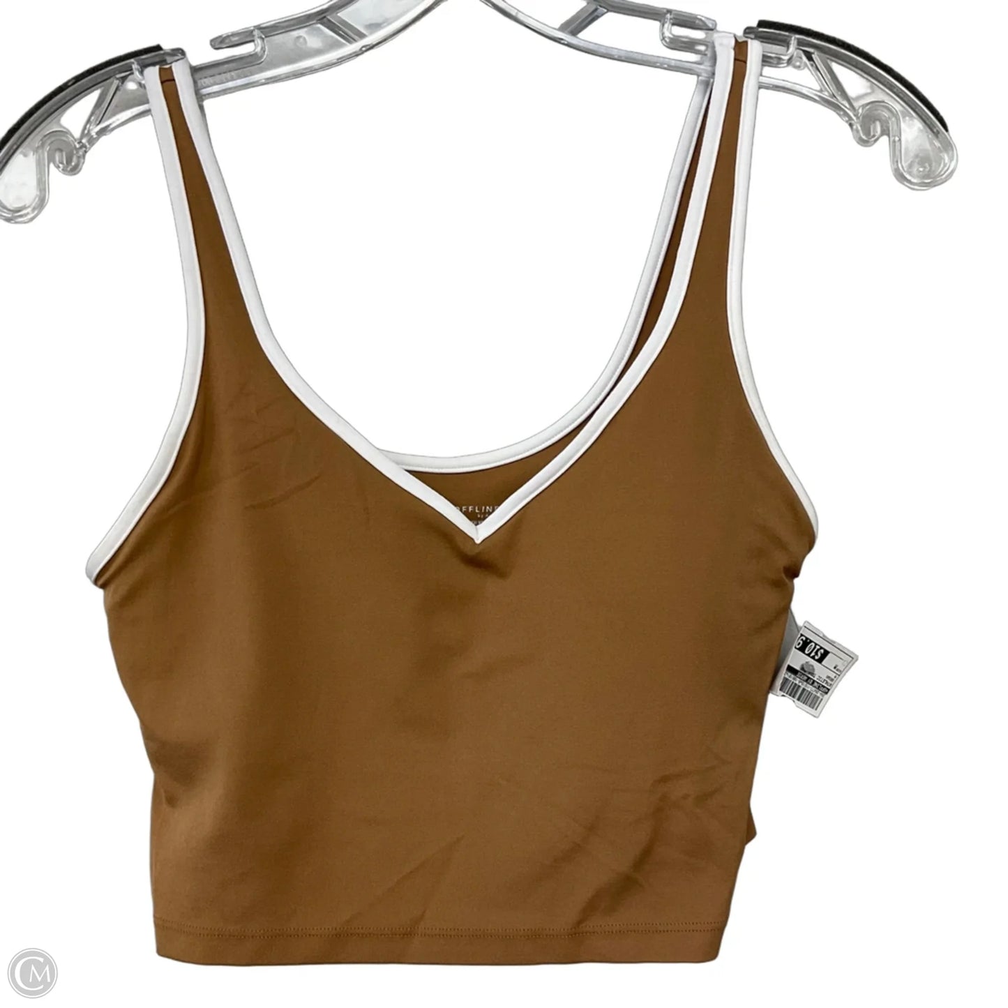 Athletic Tank Top By Offline In Brown, Size: M