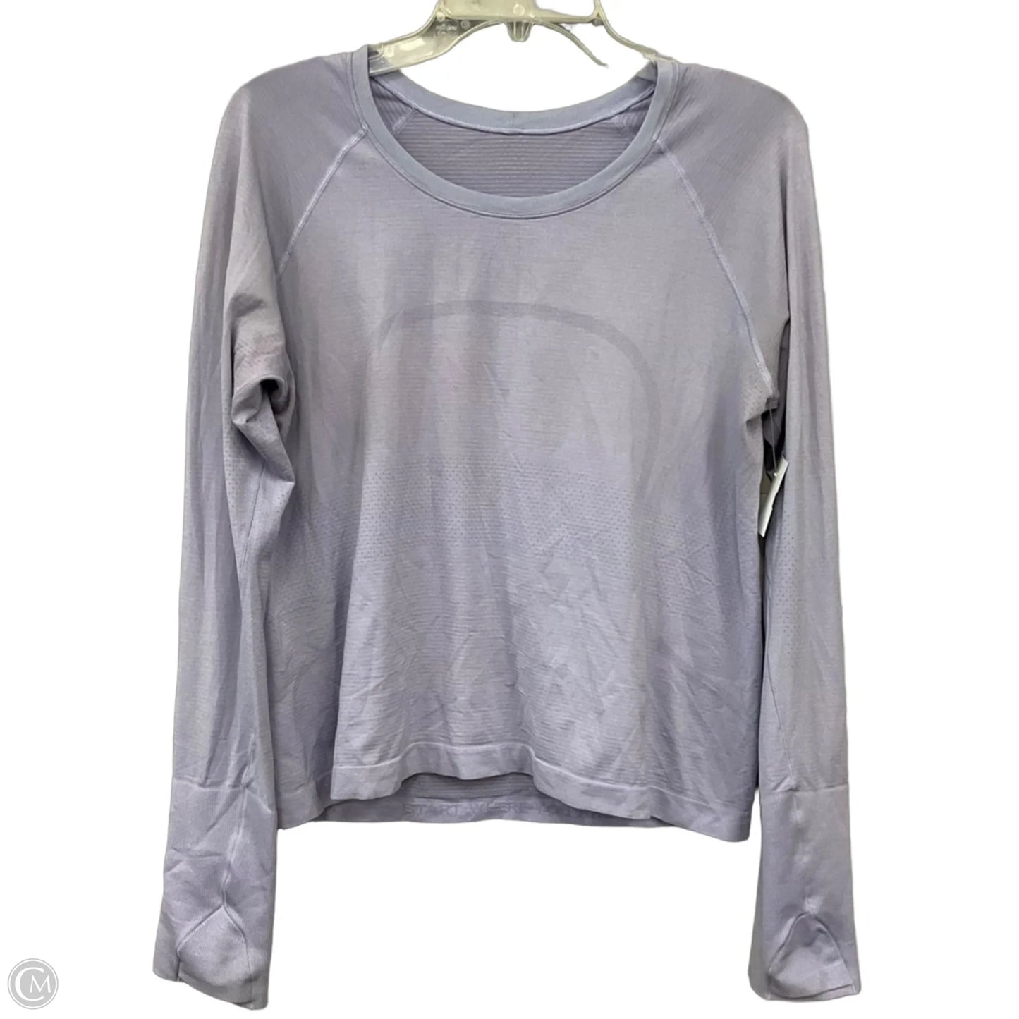 Athletic Top Long Sleeve Crewneck By Lululemon In Purple, Size: 12