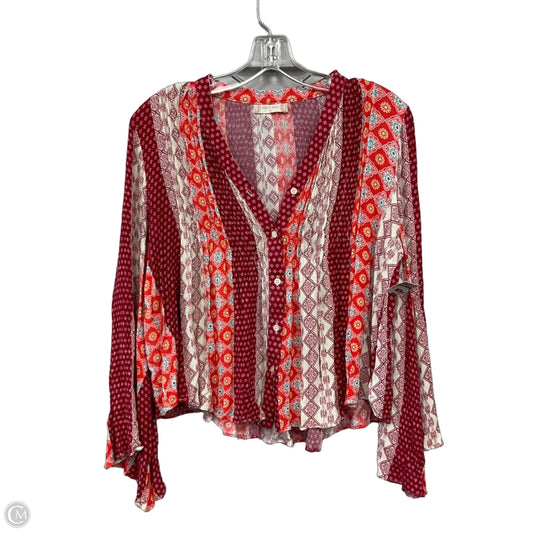 Top Long Sleeve By Altard State In Red, Size: Xs