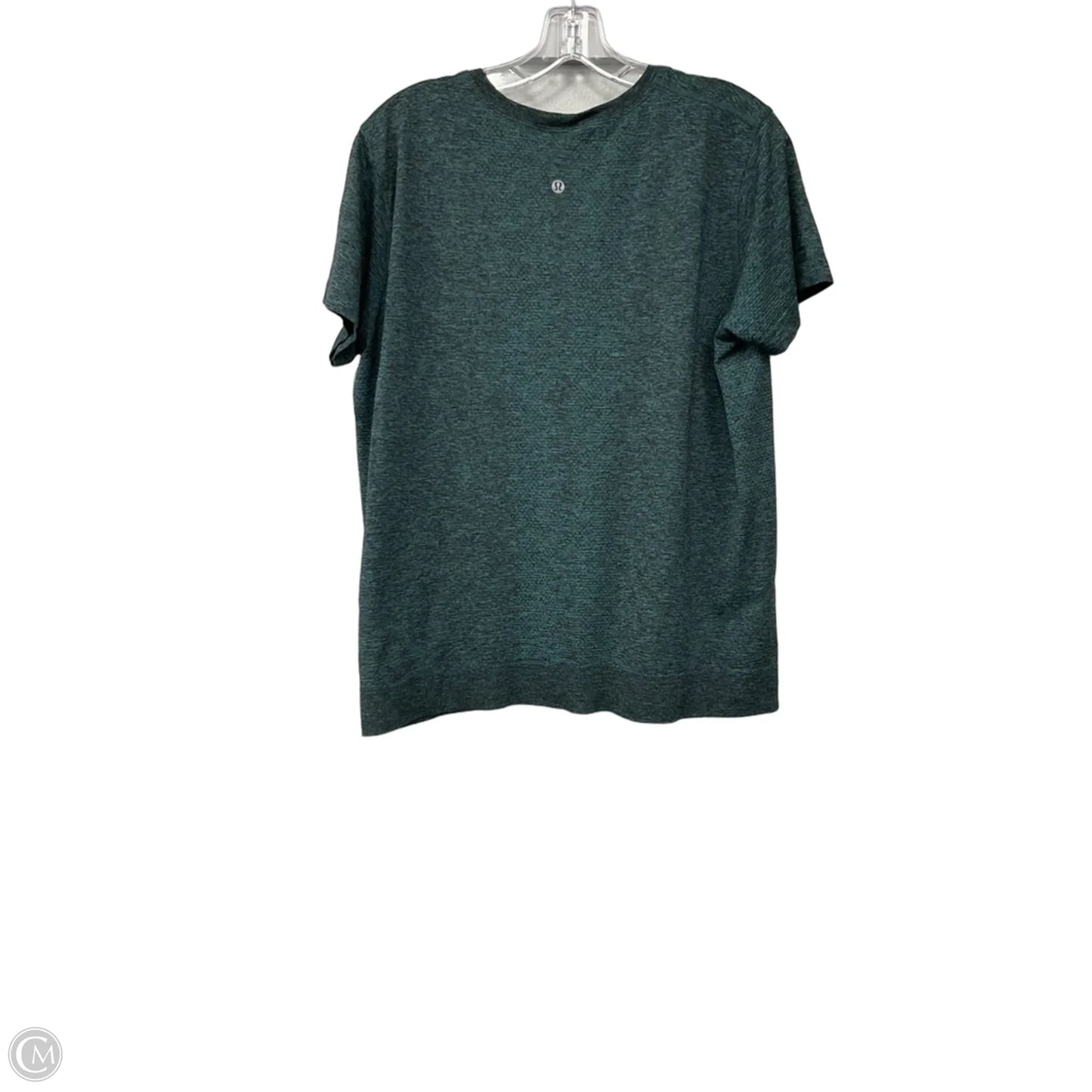 Athletic Top Short Sleeve By Lululemon In Teal, Size: L