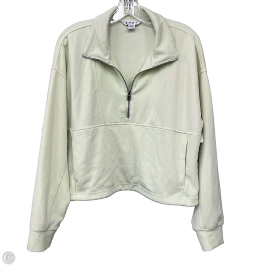 Sweatshirt Collar By Athleta In Green, Size: L