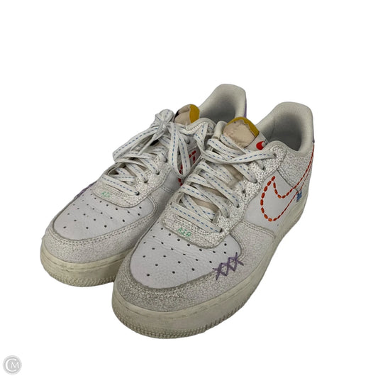 Air Force 1 Low ‘07 SE Stitched By Nike In White, Size: 8.5