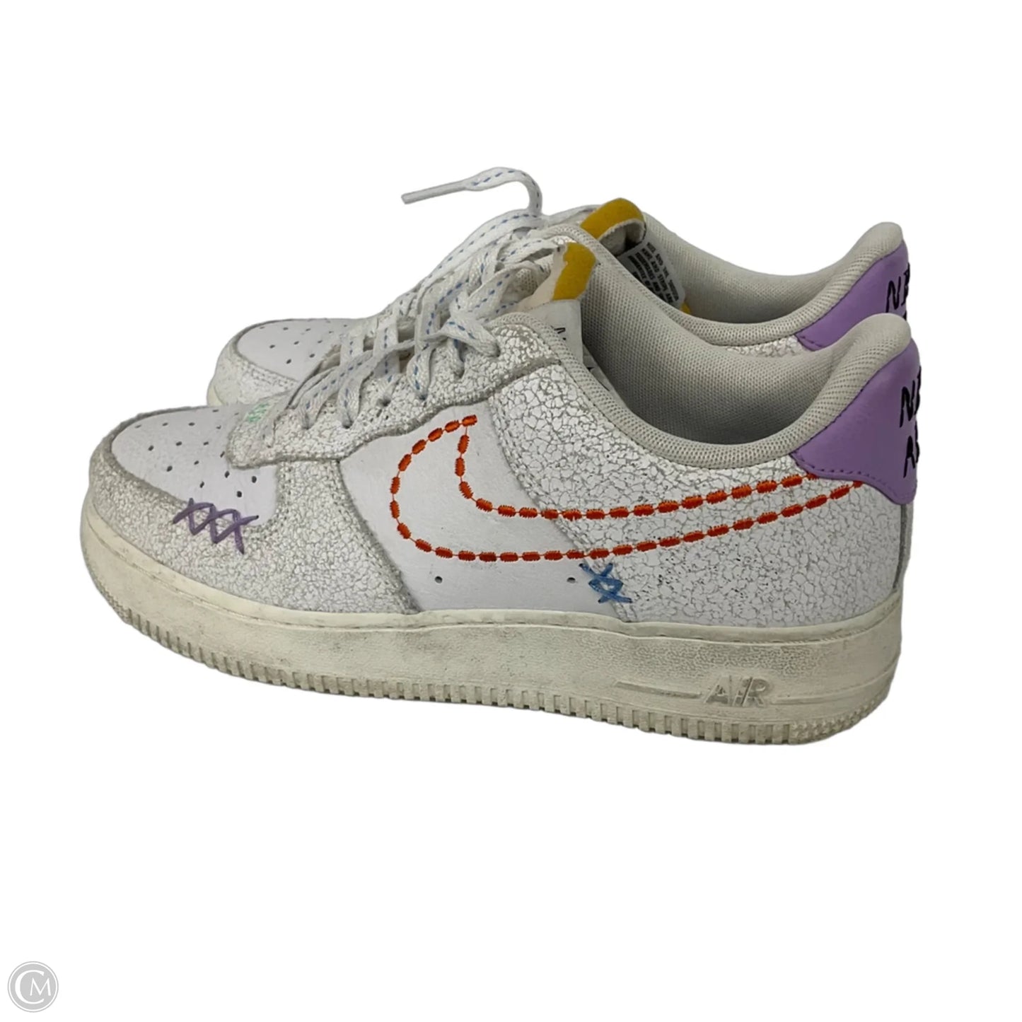 Air Force 1 Low ‘07 SE Stitched By Nike In White, Size: 8.5