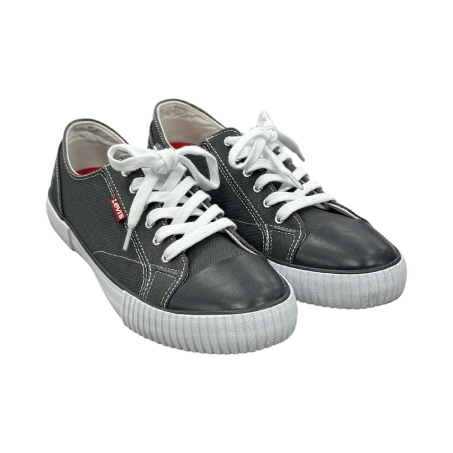 Shoes Sneakers By Levis In Grey, Size: 8