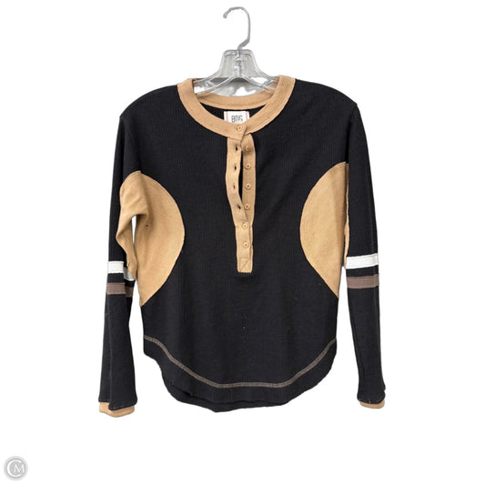 Top Long Sleeve By Bdg In Black & Tan, Size: Xs