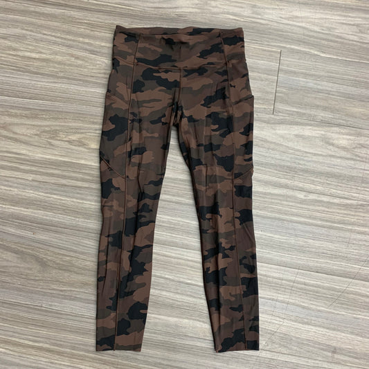 Athletic Leggings By Lululemon In Camouflage Print, Size: 8