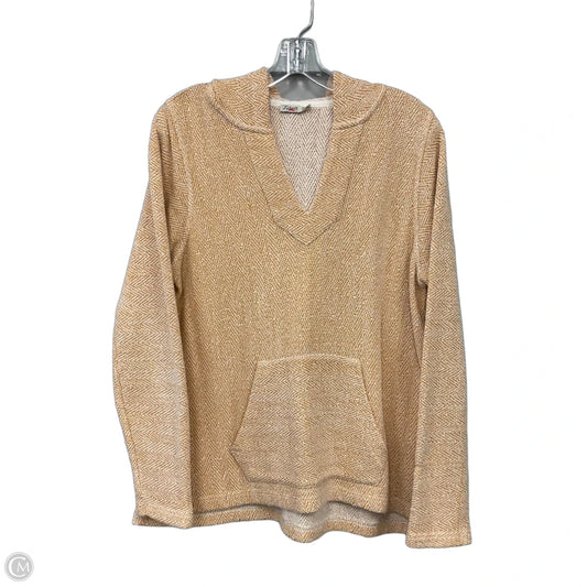 Sweatshirt Hoodie By Faherty In Yellow, Size: L