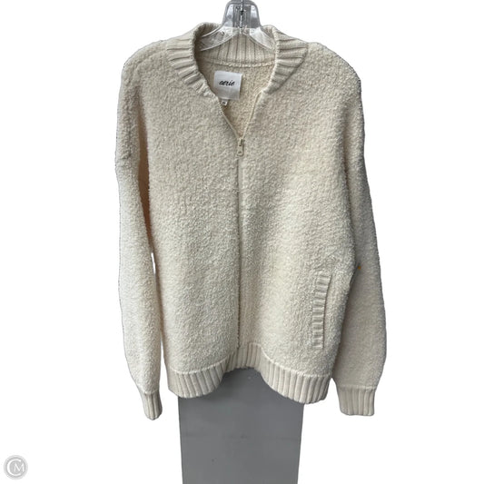 Jacket Faux Fur & Sherpa By Aerie In Cream, Size: M