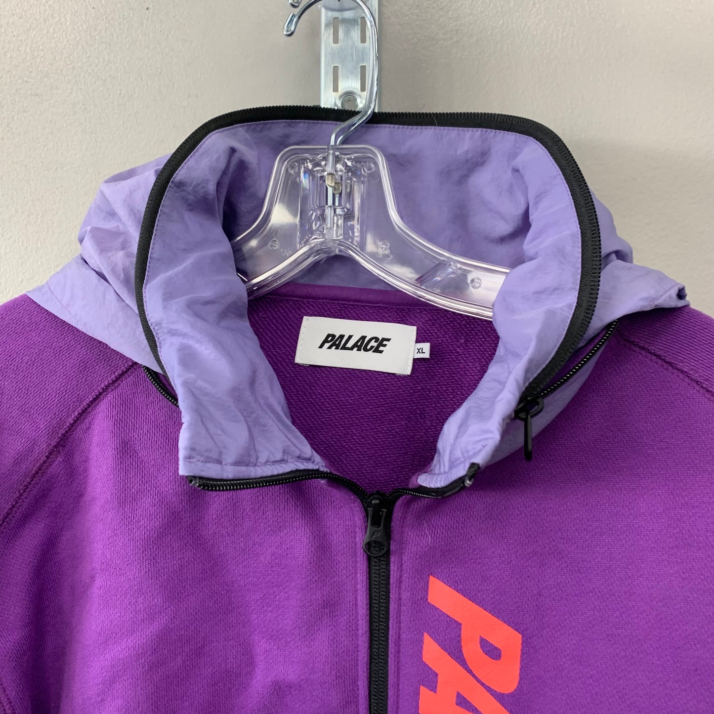 Sweatshirt Hoodie By Palace In Purple, Size: Xl