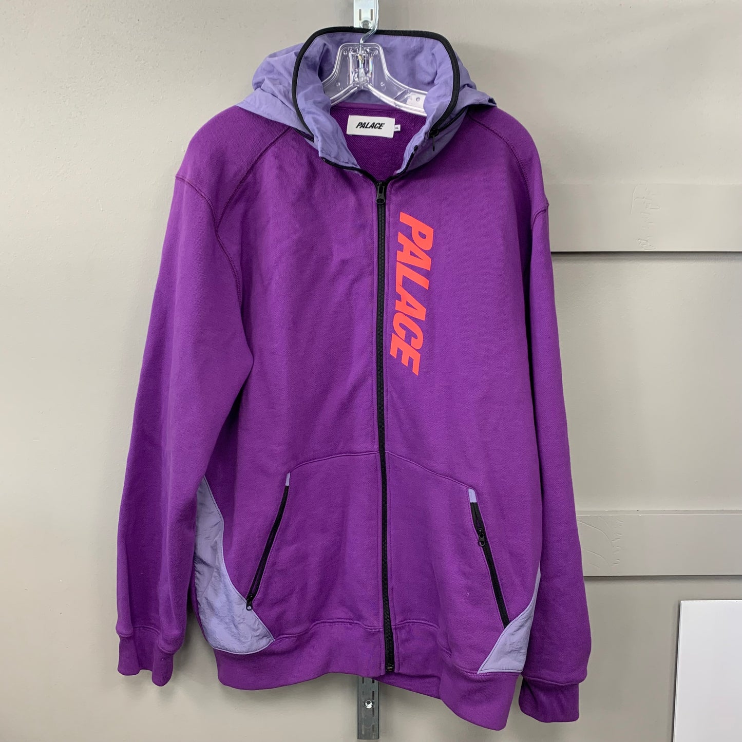 Sweatshirt Hoodie By Palace In Purple, Size: Xl