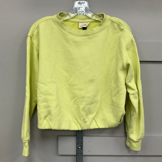 Sweatshirt Crewneck By Universal Thread In Yellow, Size: S