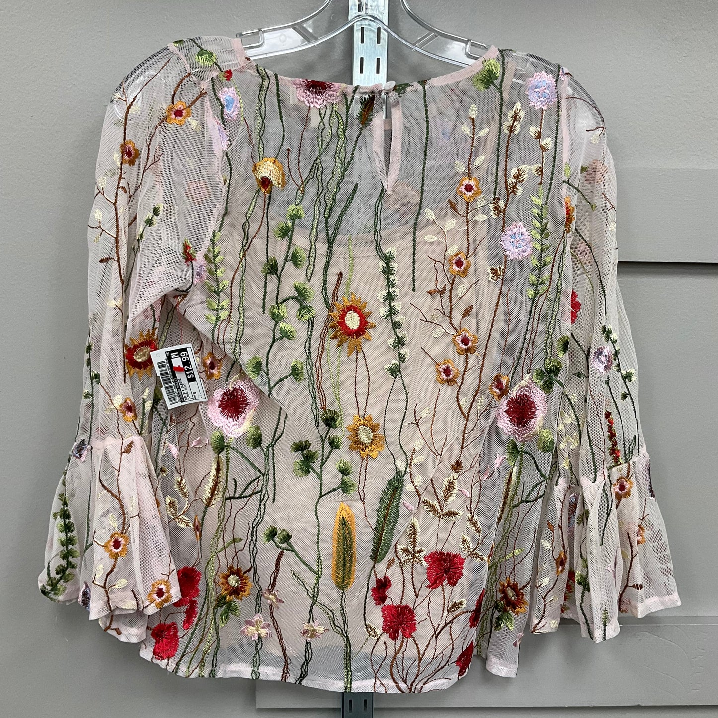 Top 3/4 Sleeve By Cynthia Rowley In Floral Print, Size: S