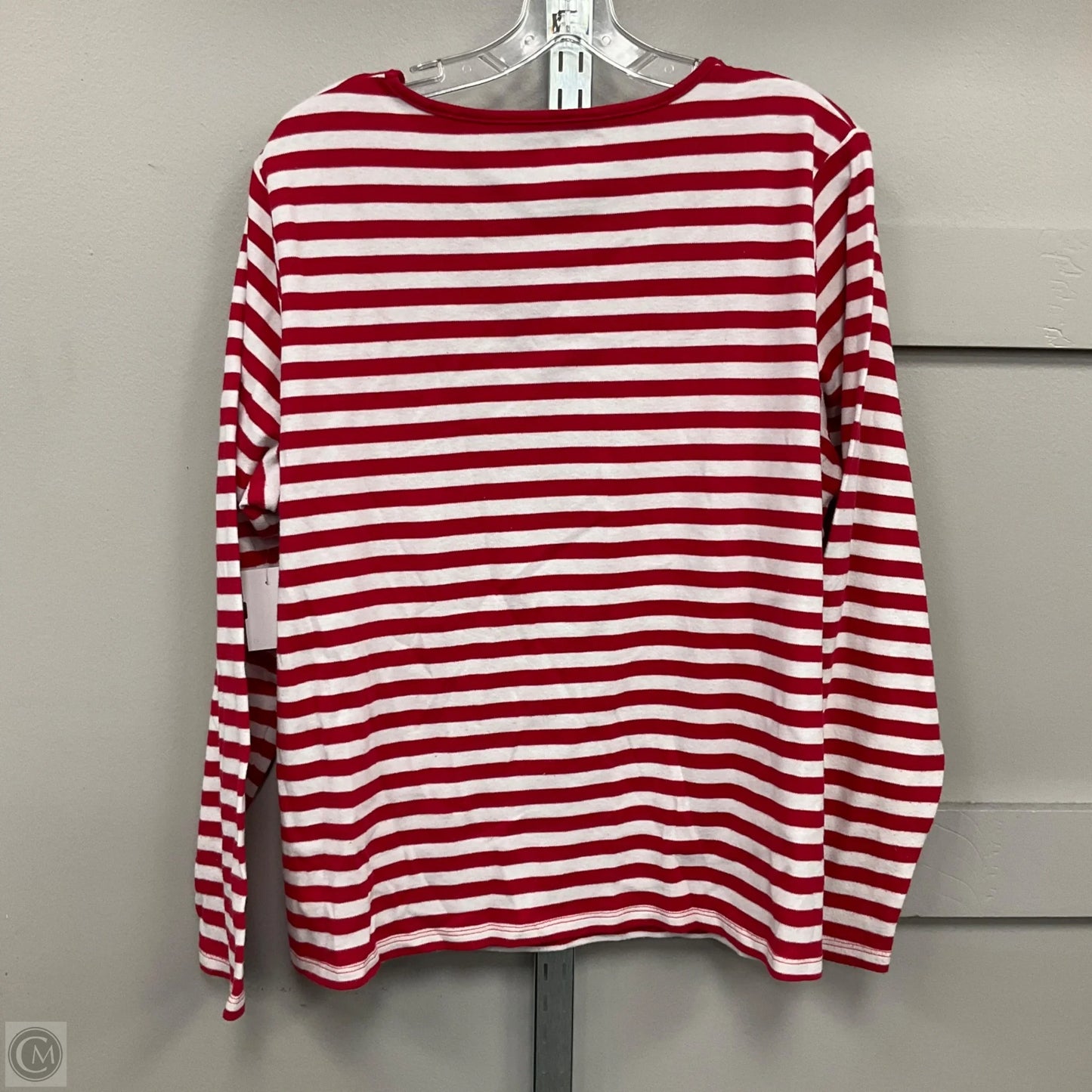 Top Long Sleeve By Nouveau In Striped Pattern, Size: 2x