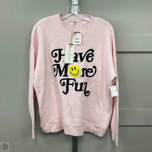 Sweater By Clothes Mentor In Pink, Size: L
