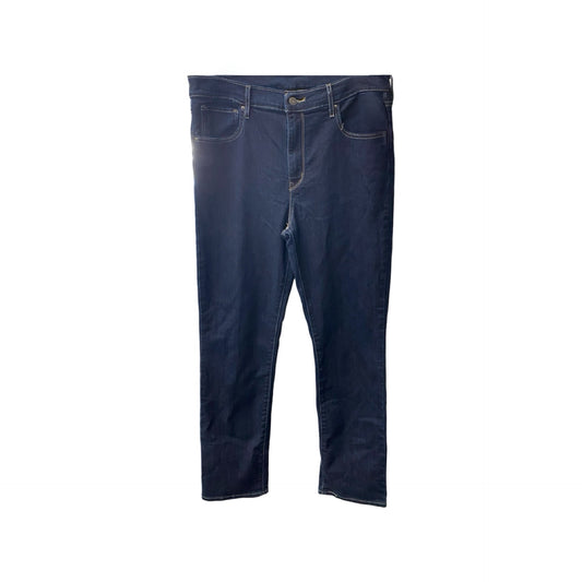 Jeans Skinny By Levis In Blue Denim, Size: 14