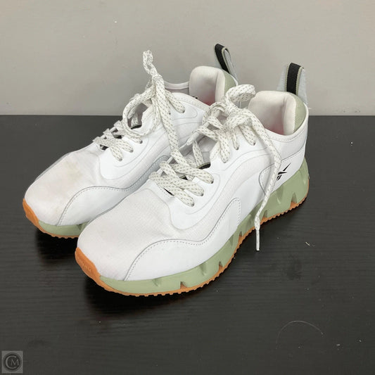 Shoes Athletic By Reebok In Green & White, Size: 7.5