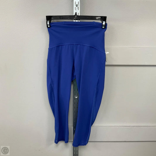 Athletic Capris By Lululemon In Blue, Size: 2