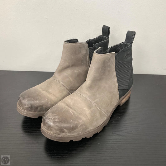 Boots Ankle Heels By Sorel In Taupe, Size: 8