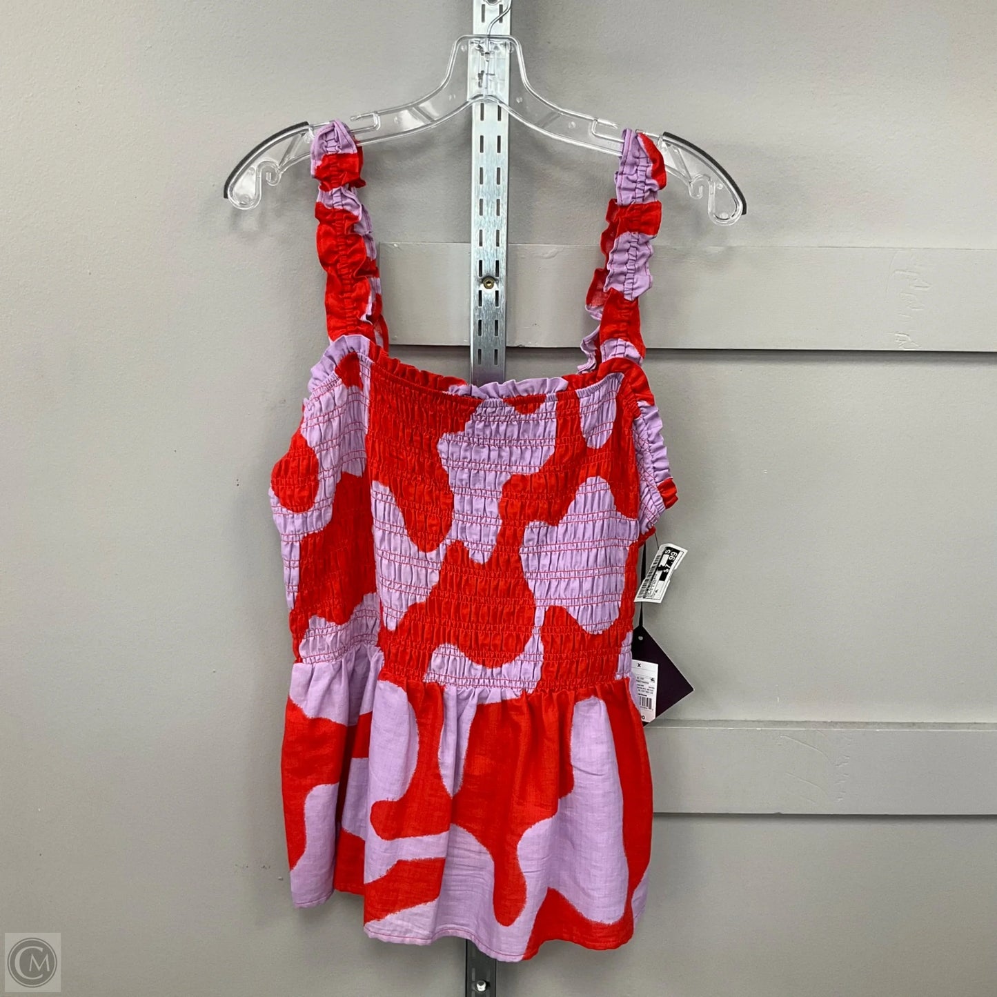 Top Sleeveless By Ava & Viv In Purple & Red, Size: Xl