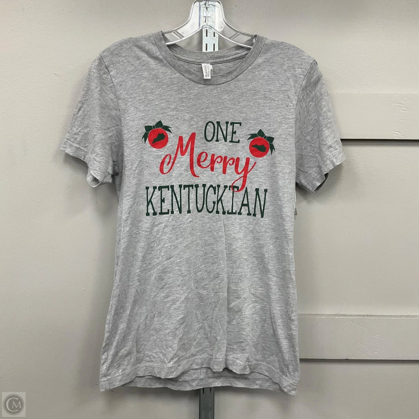 Top Short Sleeve Basic By Bella + Canvas In Grey, Size: S