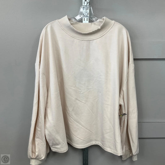 Top Long Sleeve By Ava & Viv In Cream, Size: 3x