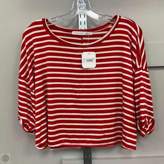 Top Short Sleeve By Altard State In Striped Pattern, Size: S
